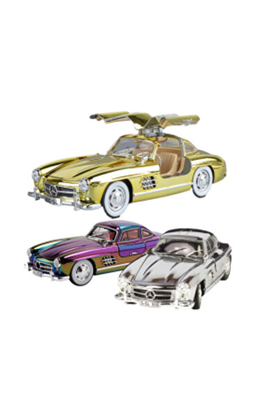 PlayFun Mașinuță Metalică de Colecție 1:24 Mercedes 300SL cu Uși Mobile și Fu...