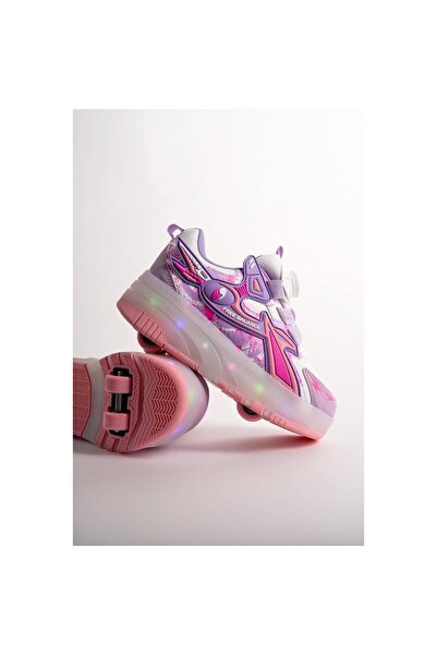 AyrStore PATO Çocuk Işıklı Patenli Tekerlekli Sneaker Spor Ayakkabı