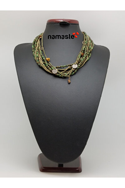 Bozhi Necklace Glass Beads Luminous Style