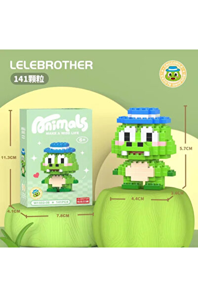 womi Animals Series Cute Crocodile Model Block Building Block Figure