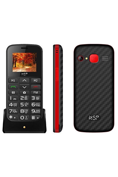NSP 2000DS RED (8220296) (Ελληνικό Μενού) Κινητό τηλέφωνο Dual SIM με Bluetoo...