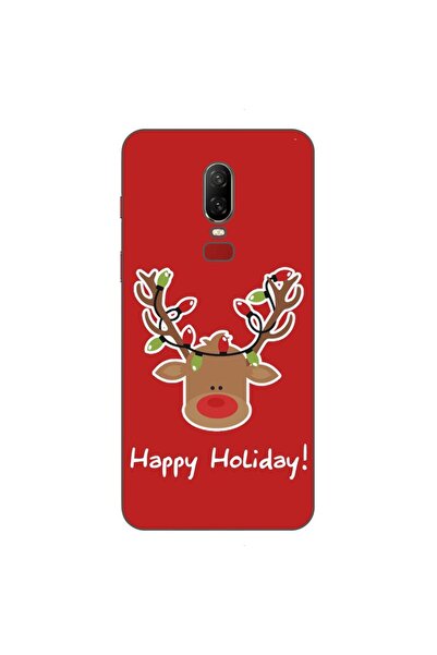 OEM Case compatible with OnePlus 6 Silicone Gel Tpu Pattern Christmas Reindee...