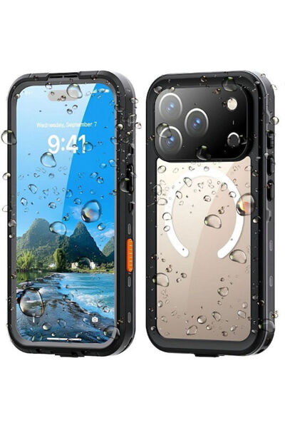 OEM Dot 360 Πλήρης Κάλυψη Σιλικόνης και Πλαστικού Αδιάβροχη Μαύρη (iPhone 17 ...