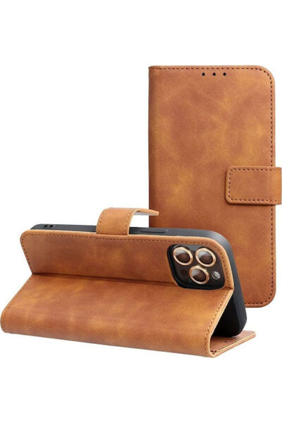 OEM Tender Book Συνθετικό Δέρμα Καφέ για Galaxy S26 Edge