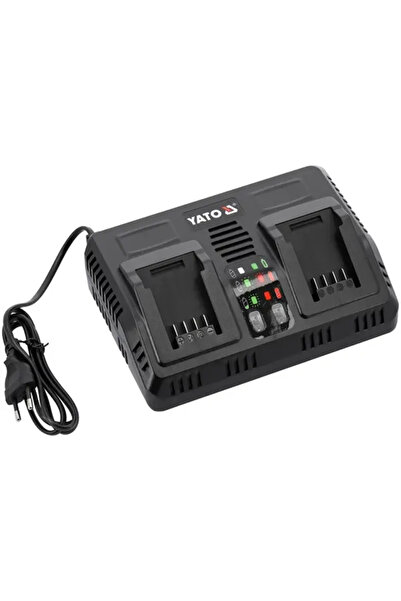 yato YT-828501 18V Smart Dual Charger, 2x4500mA, Testing System, 0.79kg