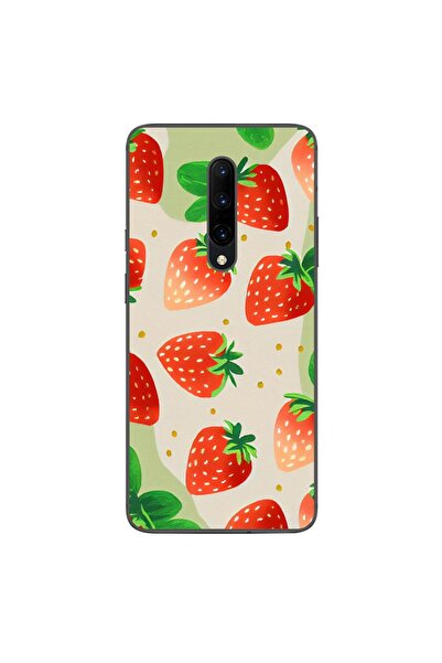 OEM Husa compatibila cu OnePlus 7 Pro Silicon Gel Tpu Model Capsuni Pattern