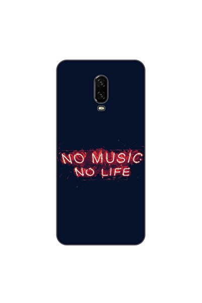 OEM Θήκη συμβατή με OnePlus 6T Σιλικόνης Gel TPU Μοντέλο No Music No Life