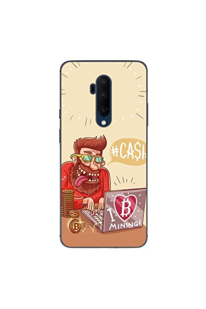 OEM Husa compatibila cu OnePlus 7T Pro Silicon Gel Tpu Model BTC Mining