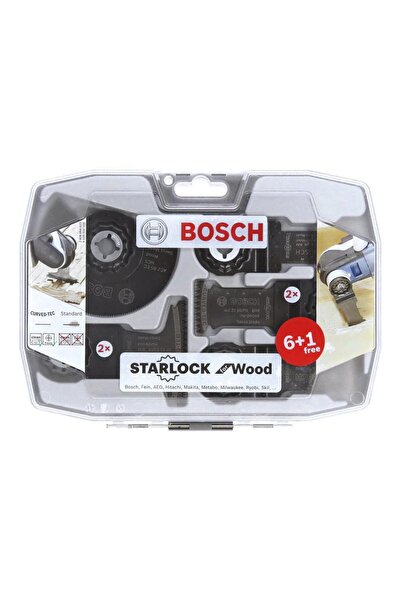 Bosch 7-Piece Starlock Multi-Cutter Accessory Top Bottom Set for Wood Cutting