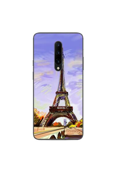 OEM Husa compatibila cu OnePlus 7 Pro Silicon Gel Tpu Model Desen Turnul Eiffel