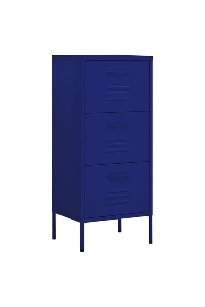 vidaxl Dulap de depozitare, bleumarin, 42,5x35x101,5 cm, oțel