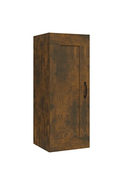 vidaxl Wall cabinet, smoky oak, 35x34x90 cm, processed wood