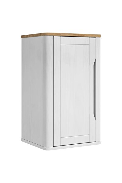 vidaxl Dulap de perete pentru baie cu raft FLORO Alb 35 x 30 x 60 cm