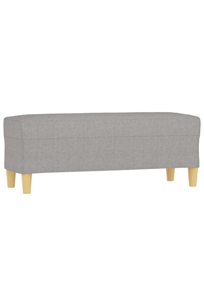 vidaxl Bancă, gri deschis, 100x35x41 cm, textil