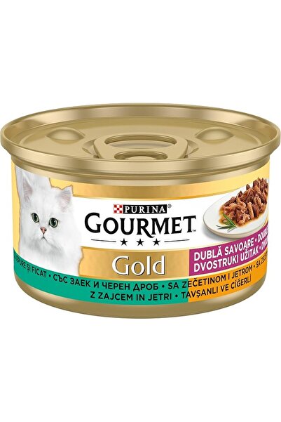 Gourmet Gold Kıyılmış Tavuklu Yaş Kedi Maması 85 g 2li paket