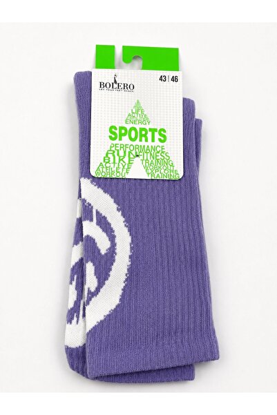 Bolero Unisex Socks Smiley Face Purple