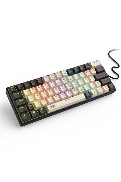 gameagle %60 RGB Kablolu Mekanik Gaming Klavye Kırmızı Switch 61 Tuşlu Sessiz...