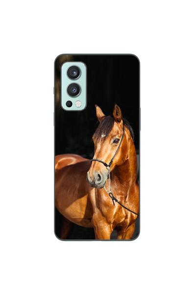OEM Husa compatibila cu OnePlus Nord 2 Silicon Gel Tpu Model Cal pe Fundal Negru