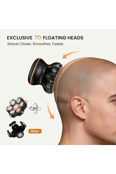 MAXGROOM Head Shaver for Bald Men, Waterproof Electric Razor with 7D Floating...