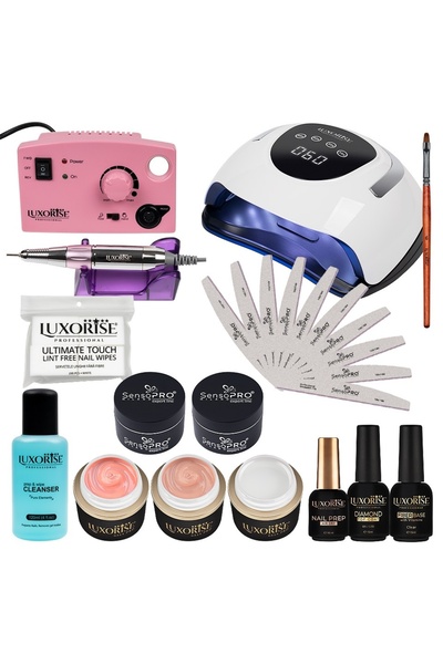 LUXORISE Kit de unghii false cu gel PRO102