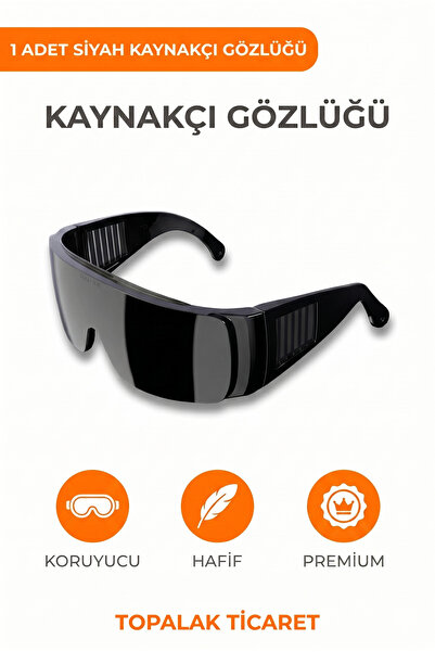 TOPALAKTİCARET Black Welding Goggles - Lightweight Work Safety Goggles for Pr...