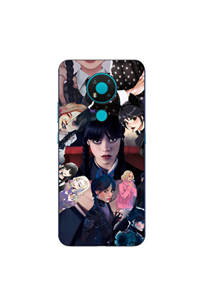 OEM Husa compatibila cu Nokia 3.4 Silicon Gel Tpu Model Wednesday Addams Cola...