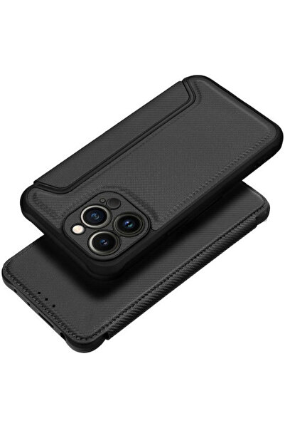 Razor Book Synthetic Leather / Silicone Black (iPhone 17 Pro)