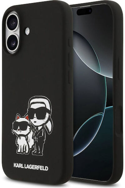 Karl Lagerfeld Υγρή Σιλικόνη K&ch Sketch Θήκη Magsafe iPhone 17 Μαύρο Κωδικός...