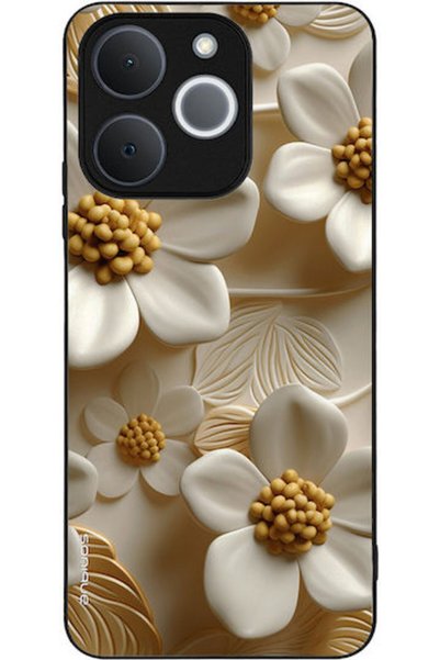 Other Θήκη Sonique Σειρά 3D Λουλούδια Realme Note 70t 4G Λευκό