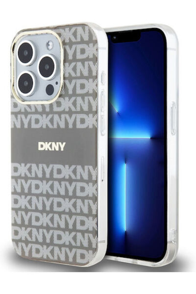Dkny Επαναλαμβανόμενο Σχέδιο Ριγέ Τόνων Πίσω Κάλυμμα Πλαστικό / Σιλικόνη Μπεζ...