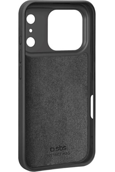 SBS Instict Mag Cover Πίσω Θήκη Σιλικόνης Μαύρη (iPhone 17 Pro)