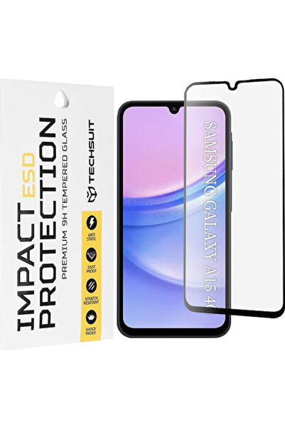 Techsuit Πίσω Κάλυμμα από Σκληρυμένο Γυαλί Μαύρο (Galaxy A15)