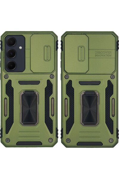 Other Θήκη Ring Armor Camshield Sonique για Samsung Galaxy A35 5G Χακί