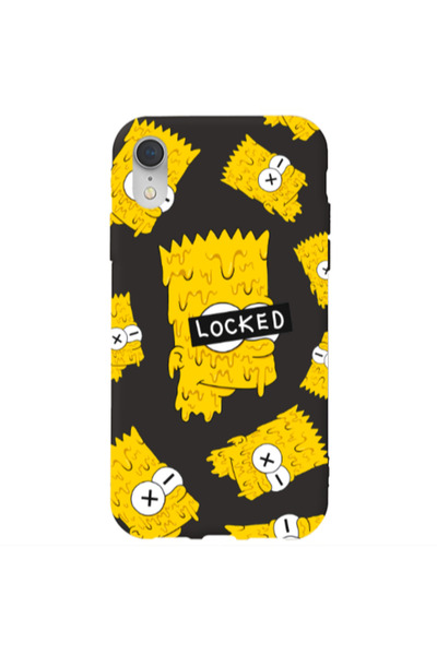Other Apple iPhone Xr Bart Simpson Black Colored Silicone TPU Θήκη