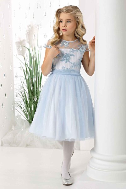 EMMA sukienki Rochie eleganta Rebecca Albastru