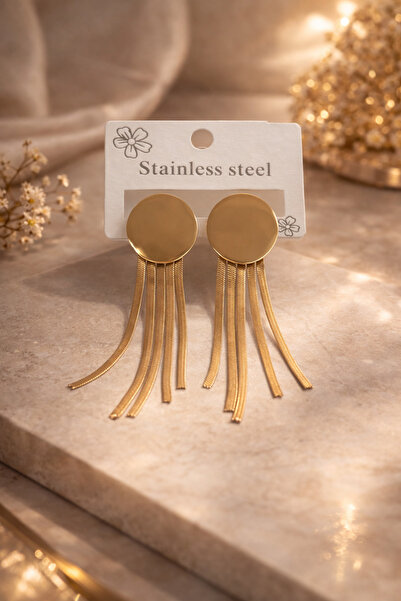 Bozhi Earrings Steel Gold Stylish Gift