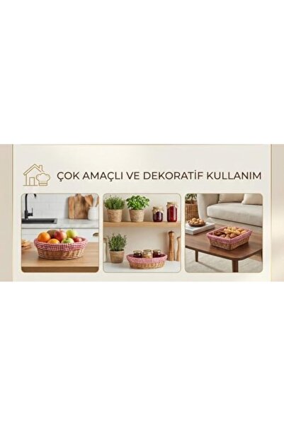 Yıldızan Nzr Beautestore Amberhaus Bread Basket and Presentation Basket with ...