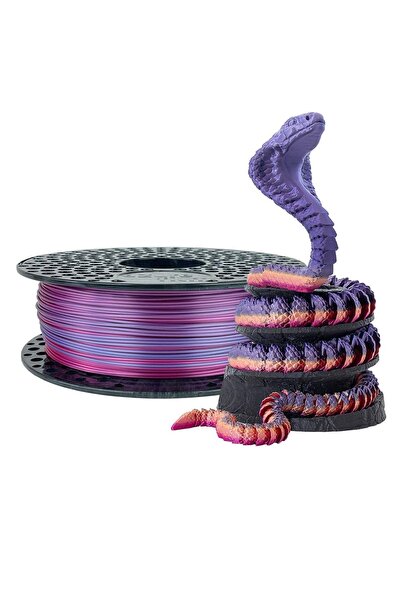 AZUREFILM Filament Pla Silk Rainbow Tricolor Candy ( roz curcubeu ) 1.75 mm 1 KG