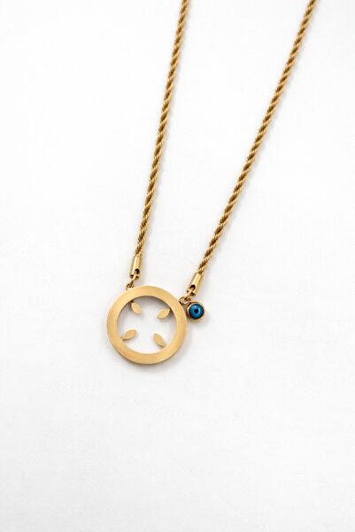 Bozhi Necklace Steel Gold Luminous Style
