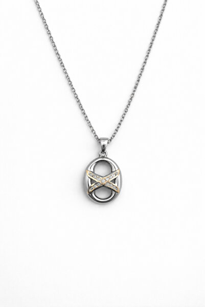 Bozhi Necklace Steel Silver Business Woman Style