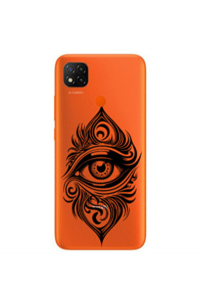 Other Xiaomi Redmi 9c Eye patterned drawing Transparent Silicone TPU Θήκη