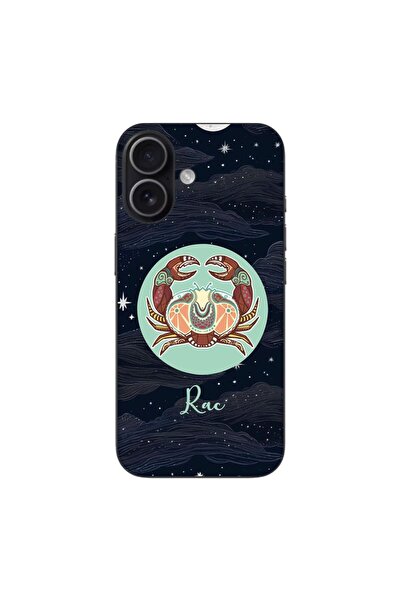 OEM Калъф, съвместим с Apple iPhone 17, силиконов гел TPU, с шарка Хороскоп Рак
