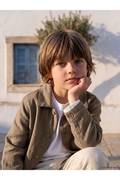 LC Waikiki Esvab • Modern & Distinctive Linen-Look Shirt Jacket for Boys