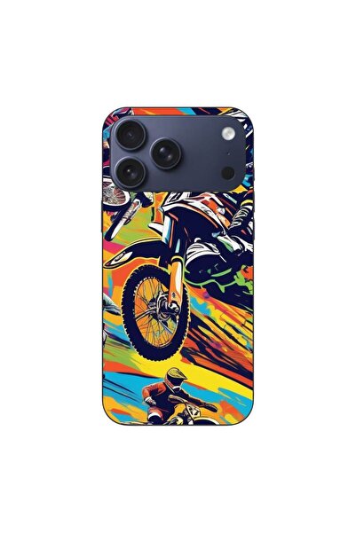 OEM Husa compatibila cu Apple iPhone 17 Pro Max Silicon Gel Tpu Model Motocro...