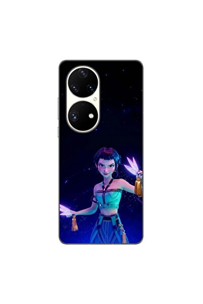 OEM Husa compatibila cu Huawei P50 Pro Silicon Gel Tpu Model KPop Demon Hunte...