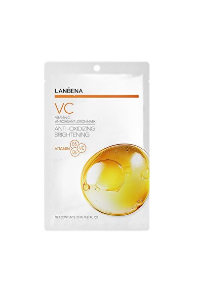 LANBENA Mască de față, LANBENA, Mască-loțiune antioxidantă cu Vitamina C, Ilu...