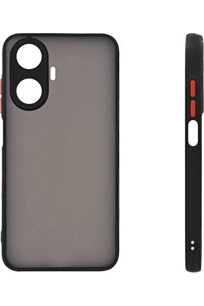 Other Sonique Color Button Bumper Silicone / Plastic Black (Realme C55)