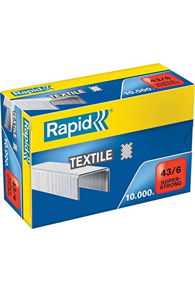 Rapid Agrafă textile 43/6 10000/cutie SUPER REZISTENTĂ
