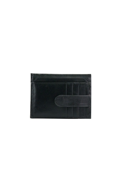 Posete Fagaras Criss Card Holder - Black, Genuine Leather Card Holder , Women...