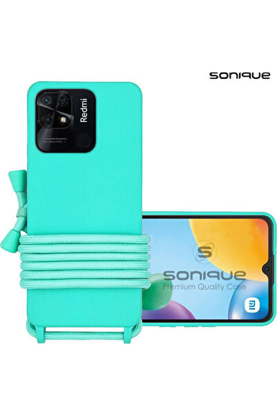 Other Θήκη Σιλικόνης με Κορδόνι Μεταφοράς Sonique για Xiaomi Redmi 10c Μπλε